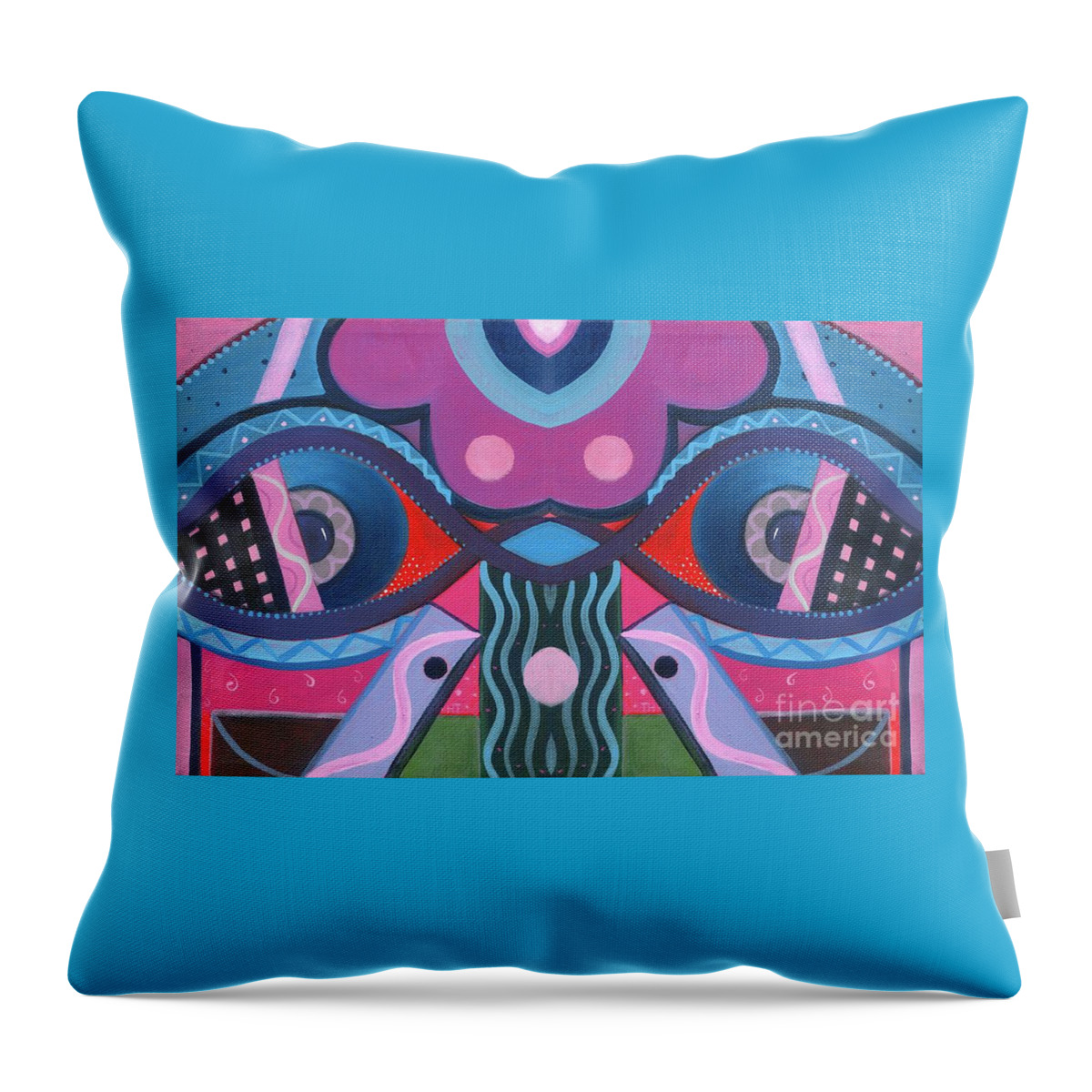 Seeing Throw Pillow featuring the digital art Forever Witness 2 by Helena Tiainen