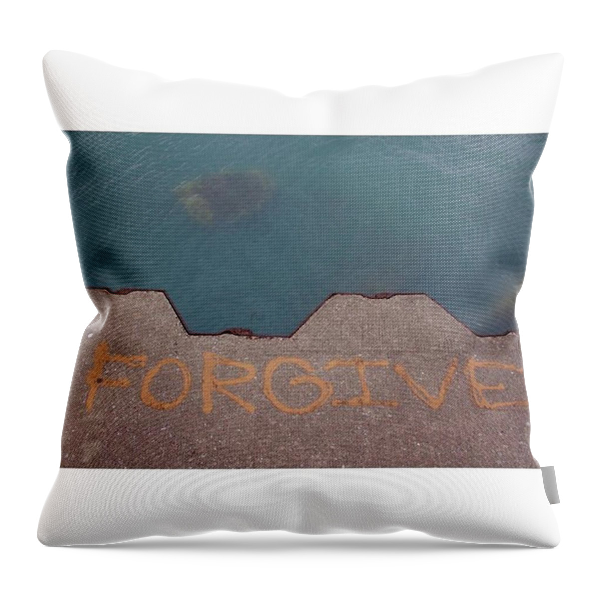 Canonrebel Throw Pillow featuring the photograph Forgive by Whitney Golden
