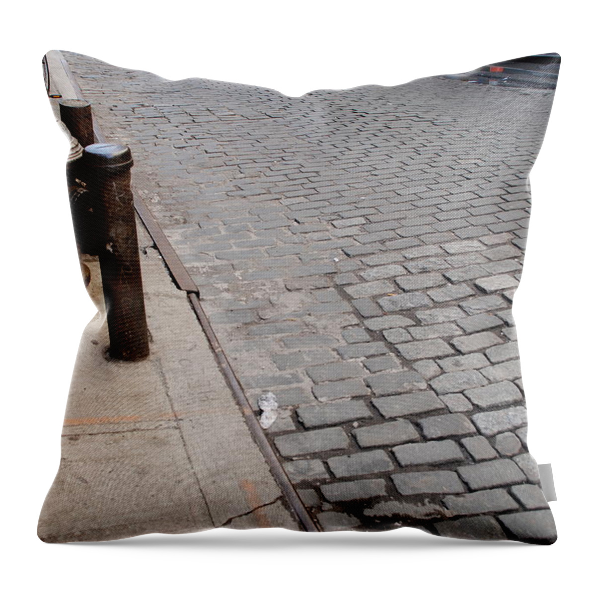 Architecture Throw Pillow featuring the photograph Forgotten N Y by Rob Hans