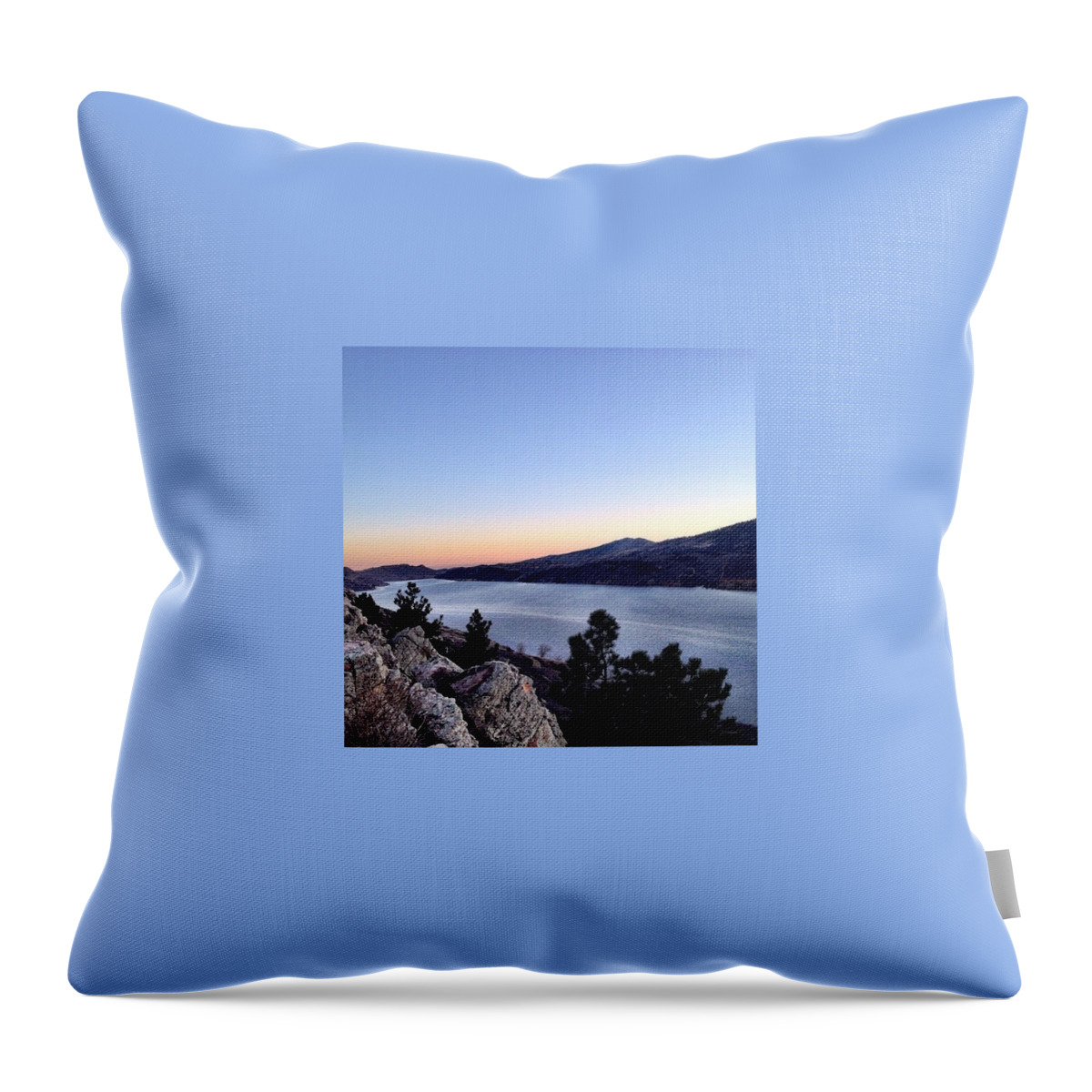 Fortcollins Throw Pillow featuring the photograph Fort Collins At Sunset Is Such A by Madison Dragna