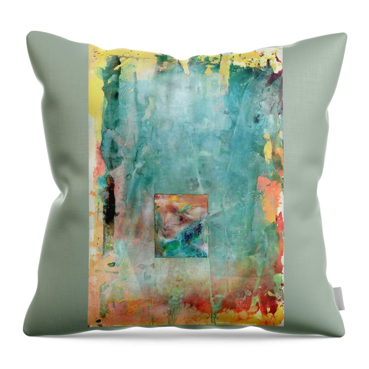  Throw Pillow featuring the painting Forward Motion by Sperry Andrews