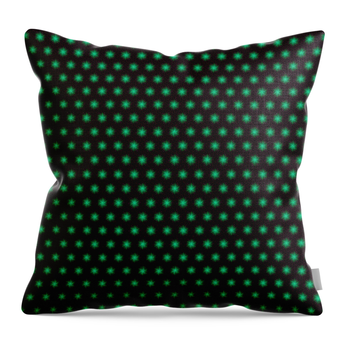 Bruce Throw Pillow featuring the painting Fractal Pattern 0011 by Bruce Nutting
