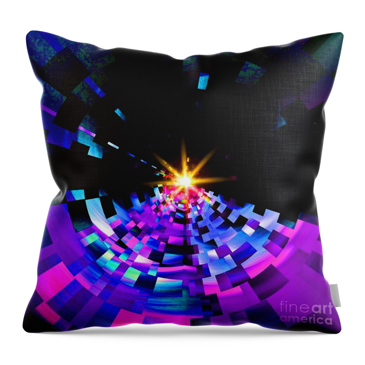 Fragmenting Into Space Throw Pillow featuring the photograph Fragmenting into Space by Blair Stuart