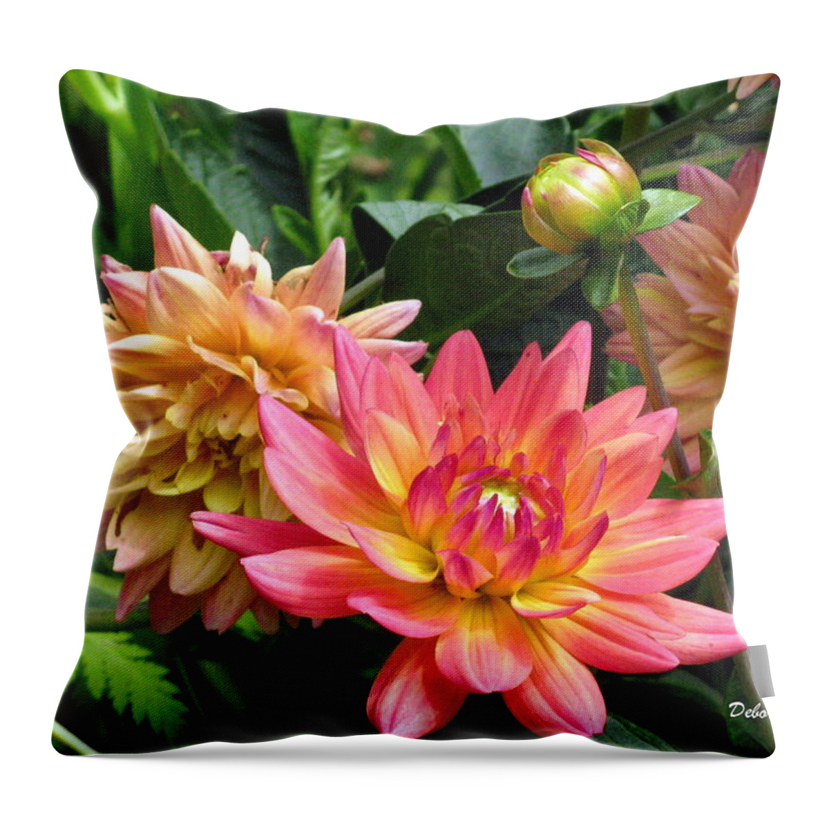 Flowers Throw Pillow featuring the photograph Fragrant Grouping by Deborah Crew-Johnson