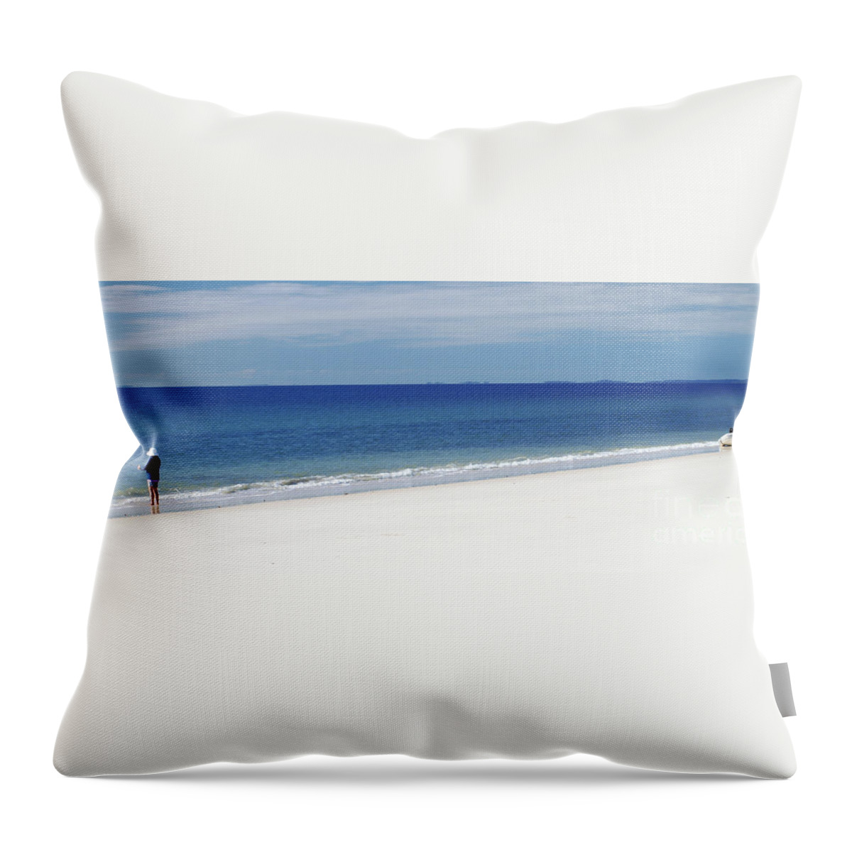 Art Throw Pillow featuring the photograph Fraser Island - West Coast by Geoff Childs