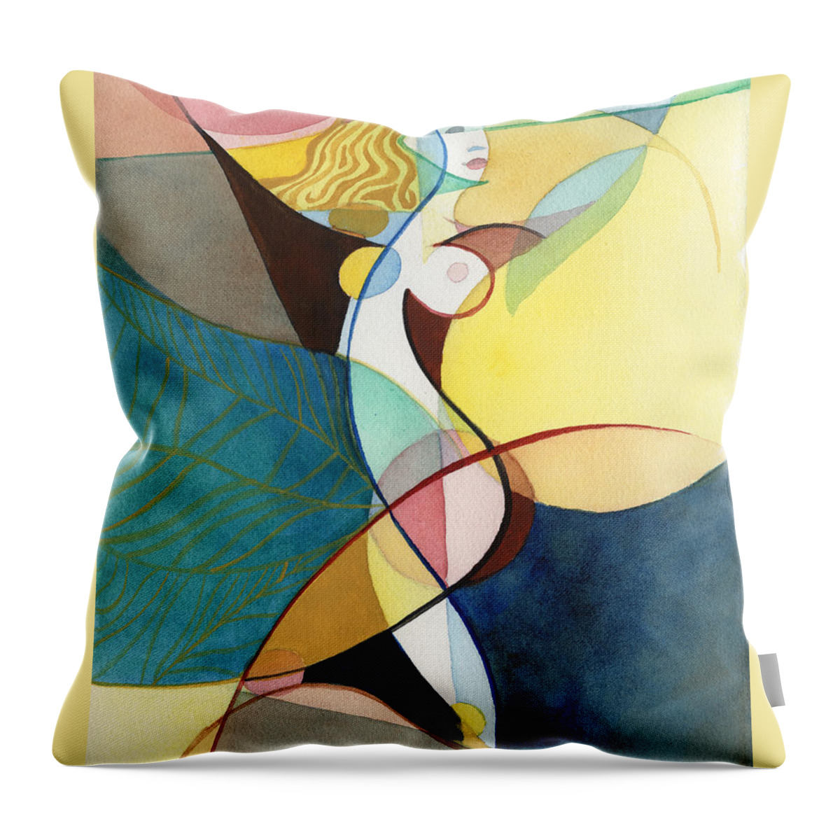 Figure Throw Pillow featuring the painting Freedom by David Ralph