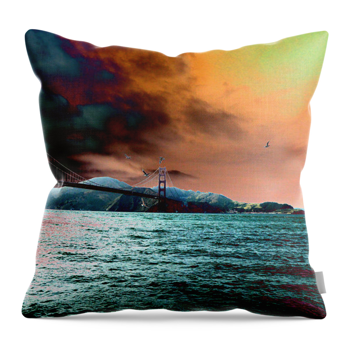 Bridge Throw Pillow featuring the photograph Freedom by Tom Kelly