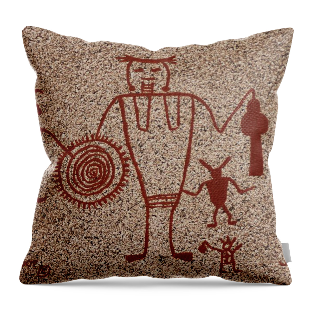Fremont Culture Throw Pillow featuring the painting Fremont by Ralph Root