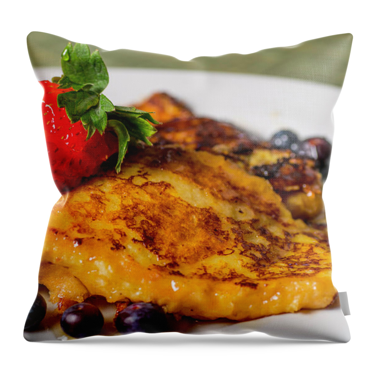 Food Throw Pillow featuring the photograph French Toast by Ryan Smith