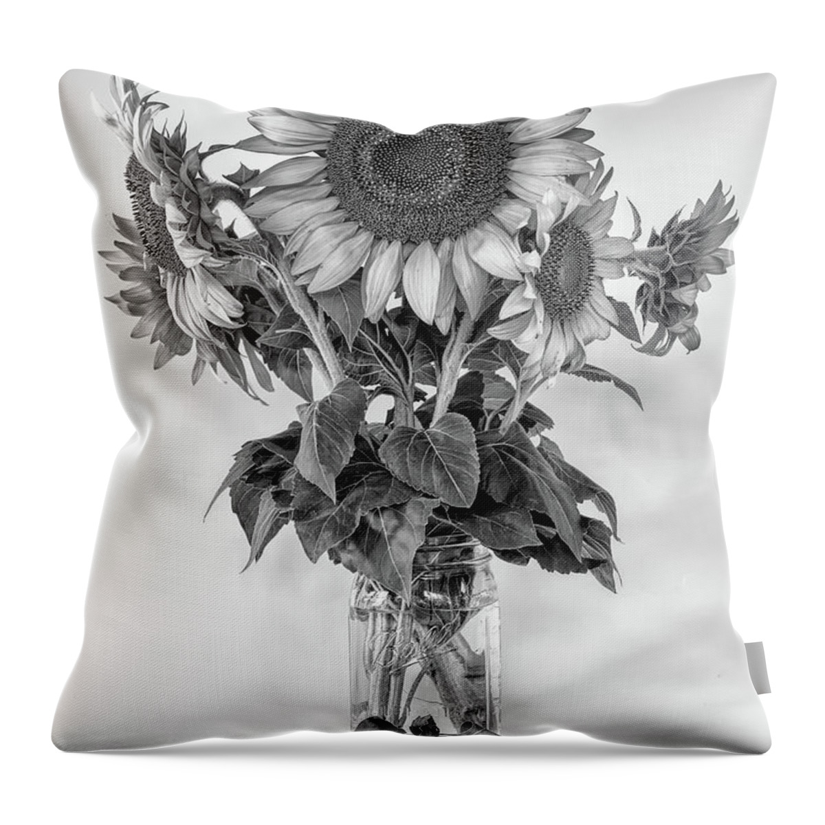 Sunflowers Throw Pillow featuring the photograph Fresh Cut by Nicki McManus