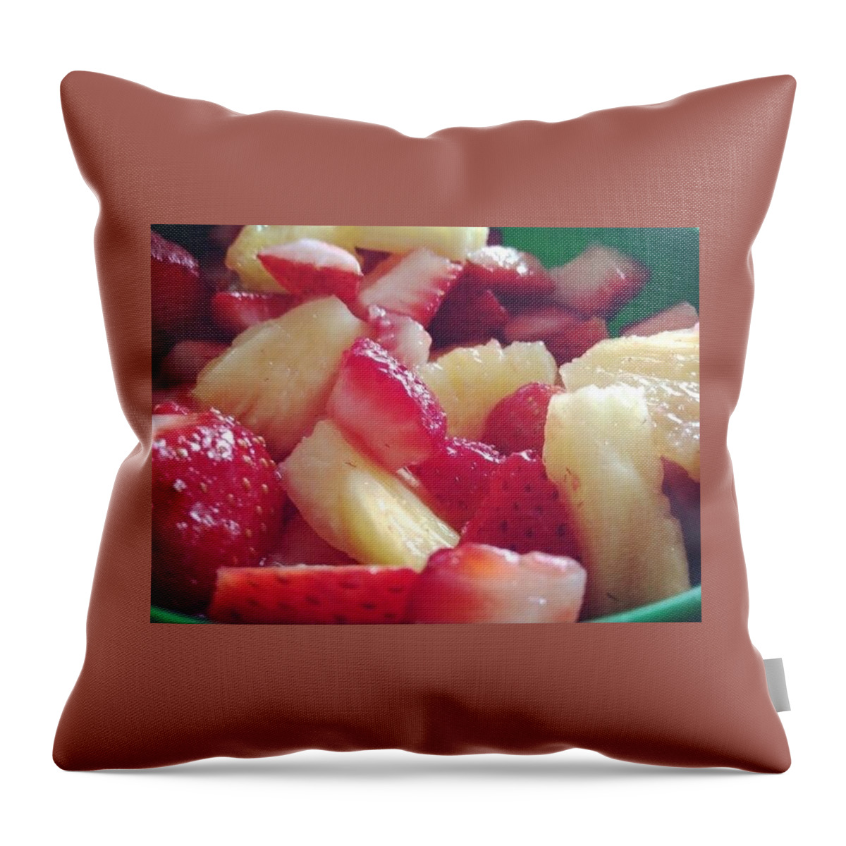 Fresh Throw Pillow featuring the photograph Fresh fruit by Jessica Cistrelli