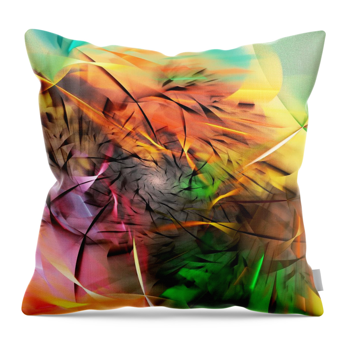 Digital Painting Throw Pillow featuring the digital art From Both Sides Now by David Lane