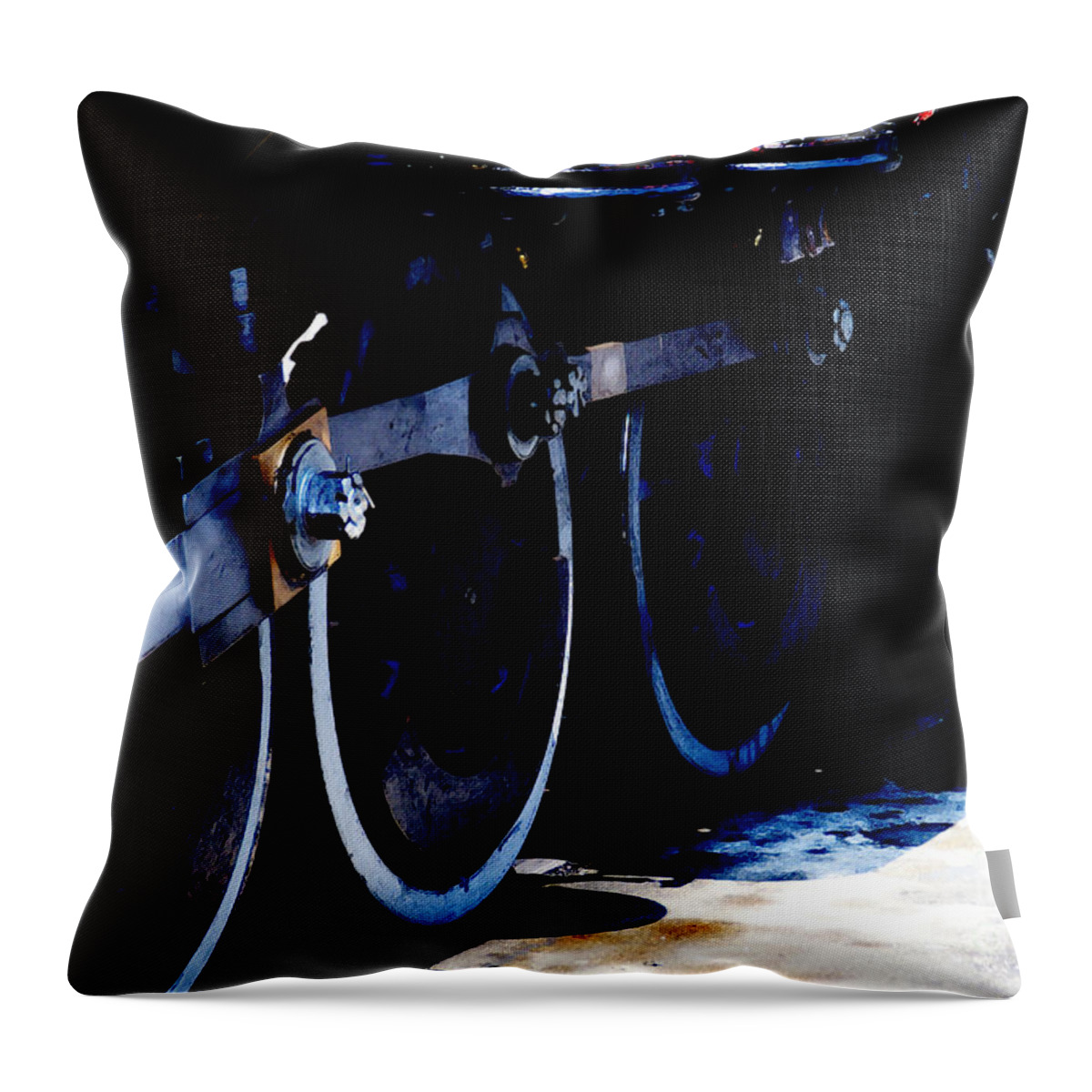 Blue Throw Pillow featuring the photograph From Ridgway To Durango by Linda Shafer
