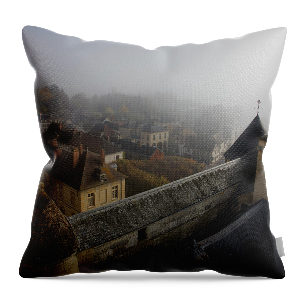 Commune Throw Pillow featuring the photograph From the Castle Keep by Hugh Smith