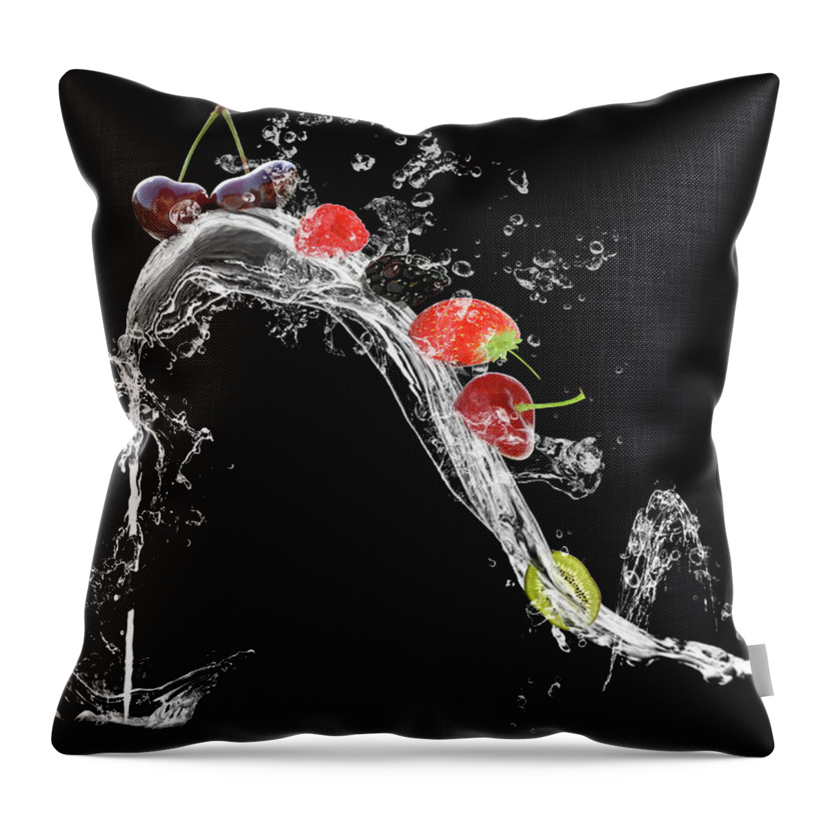 Fruits Throw Pillow featuring the photograph Fruitshoe by Christine Sponchia