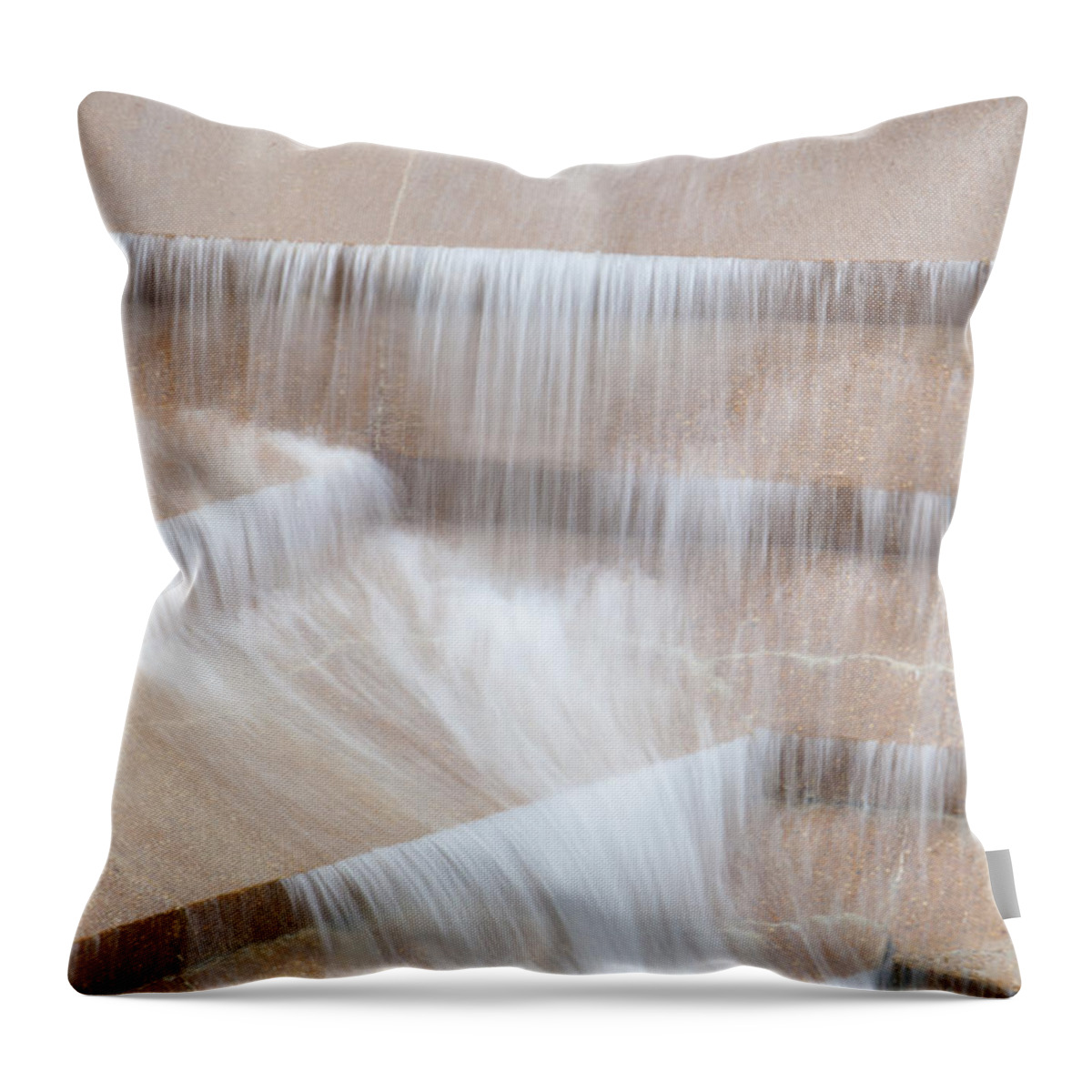 Travel Destinations Throw Pillow featuring the photograph Ft Worth Water Gardens by Anthony Totah