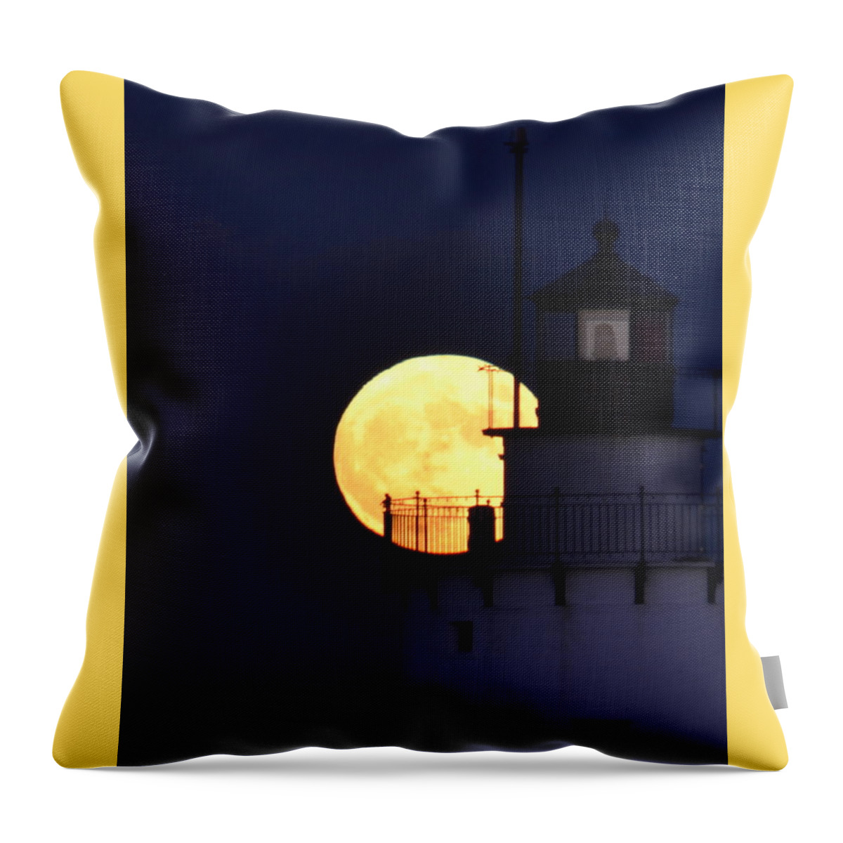 Moon Throw Pillow featuring the photograph Illusion by Colleen Phaedra