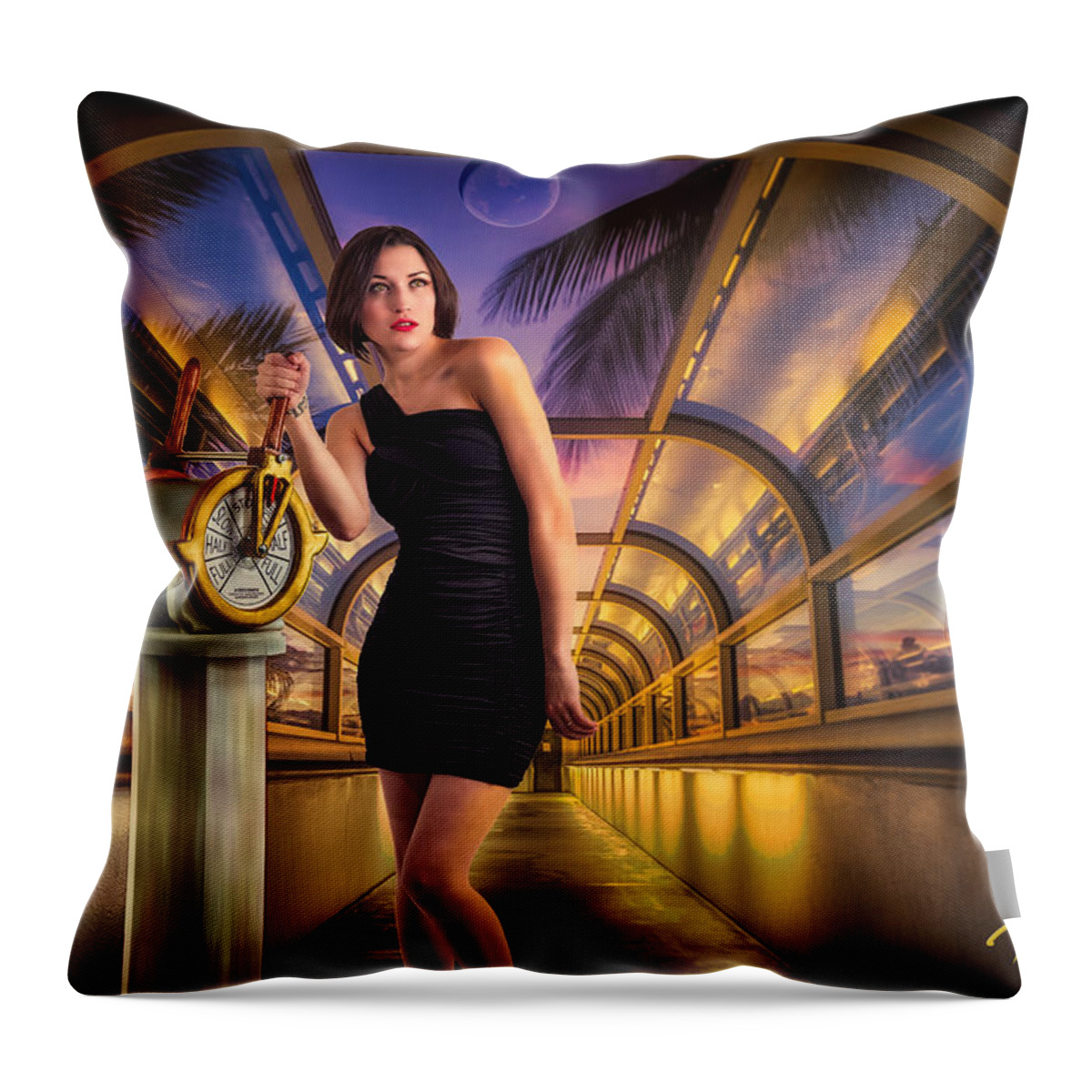 People Throw Pillow featuring the photograph Full Throttle by Rikk Flohr