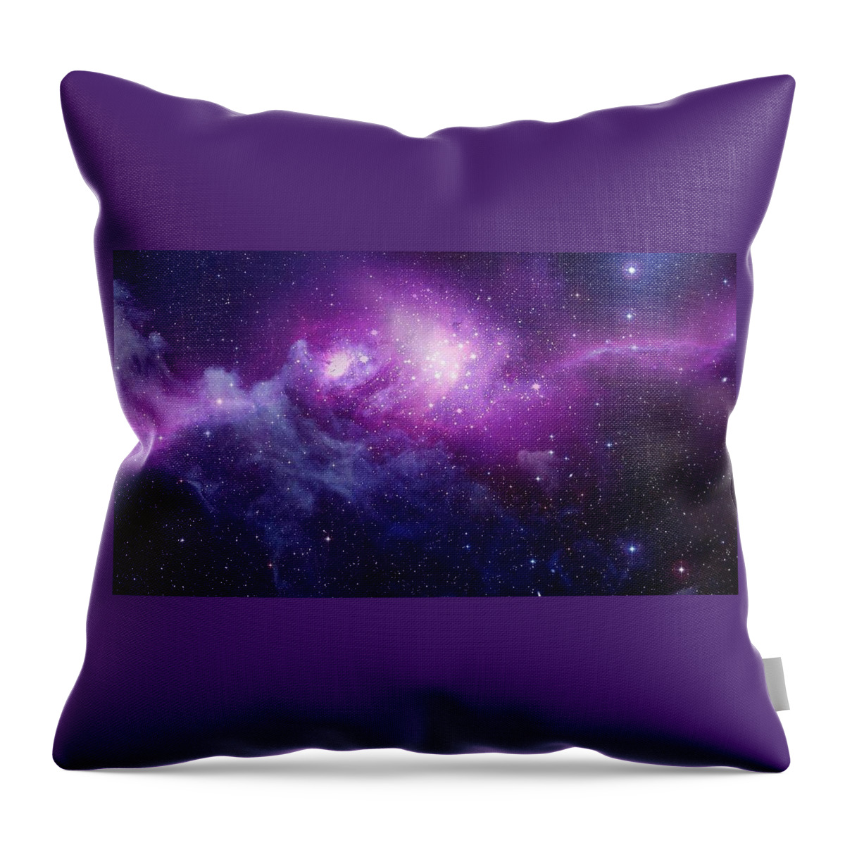 Space Throw Pillow featuring the photograph Galaxy Space by Alexis Lopez