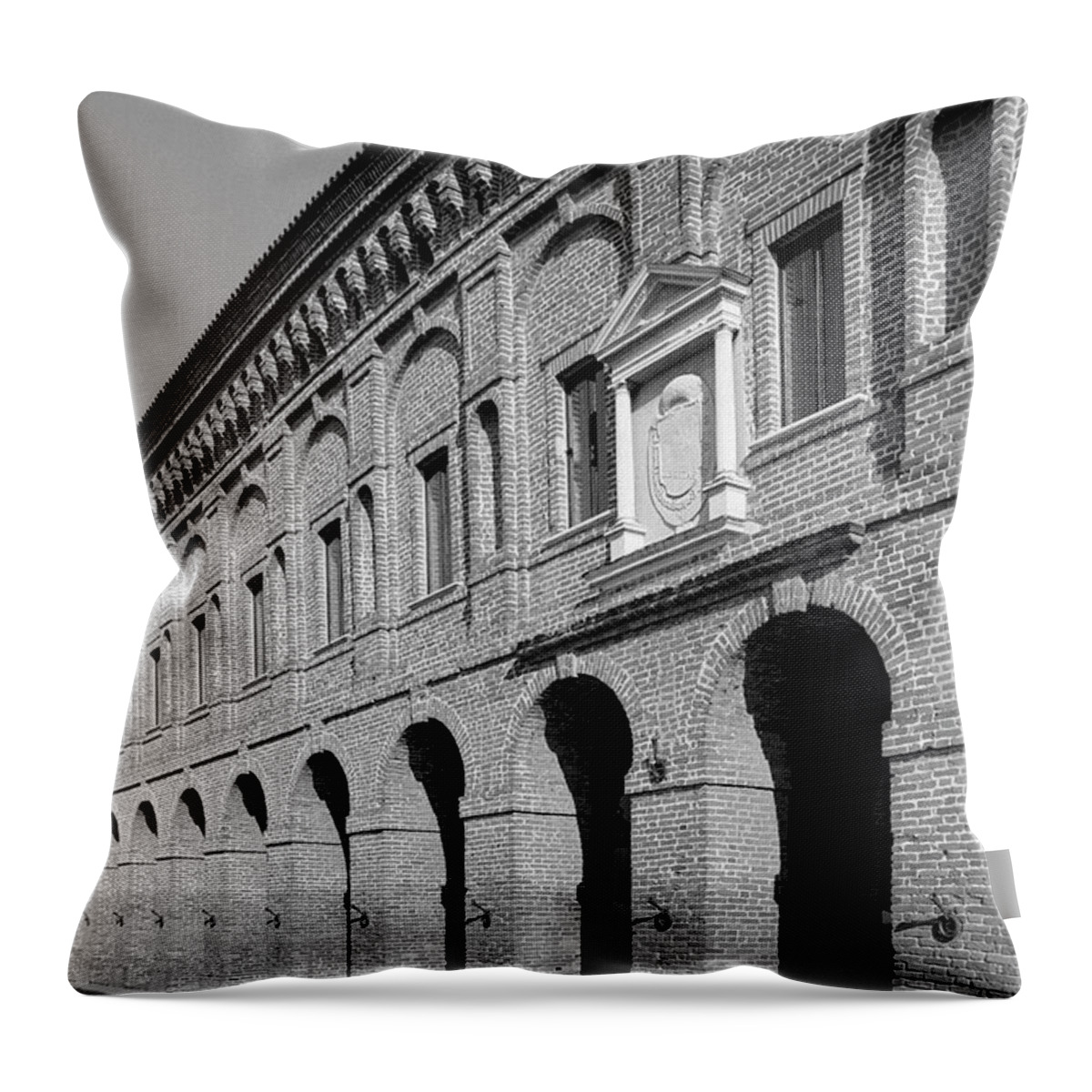 Galleria Degli Antichi Throw Pillow featuring the photograph Galleria degli Antichi by Riccardo Mottola