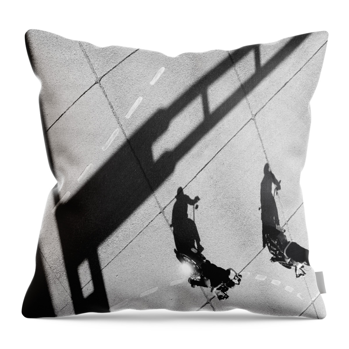 Street Photography Throw Pillow featuring the photograph Gangs to paradise by J C