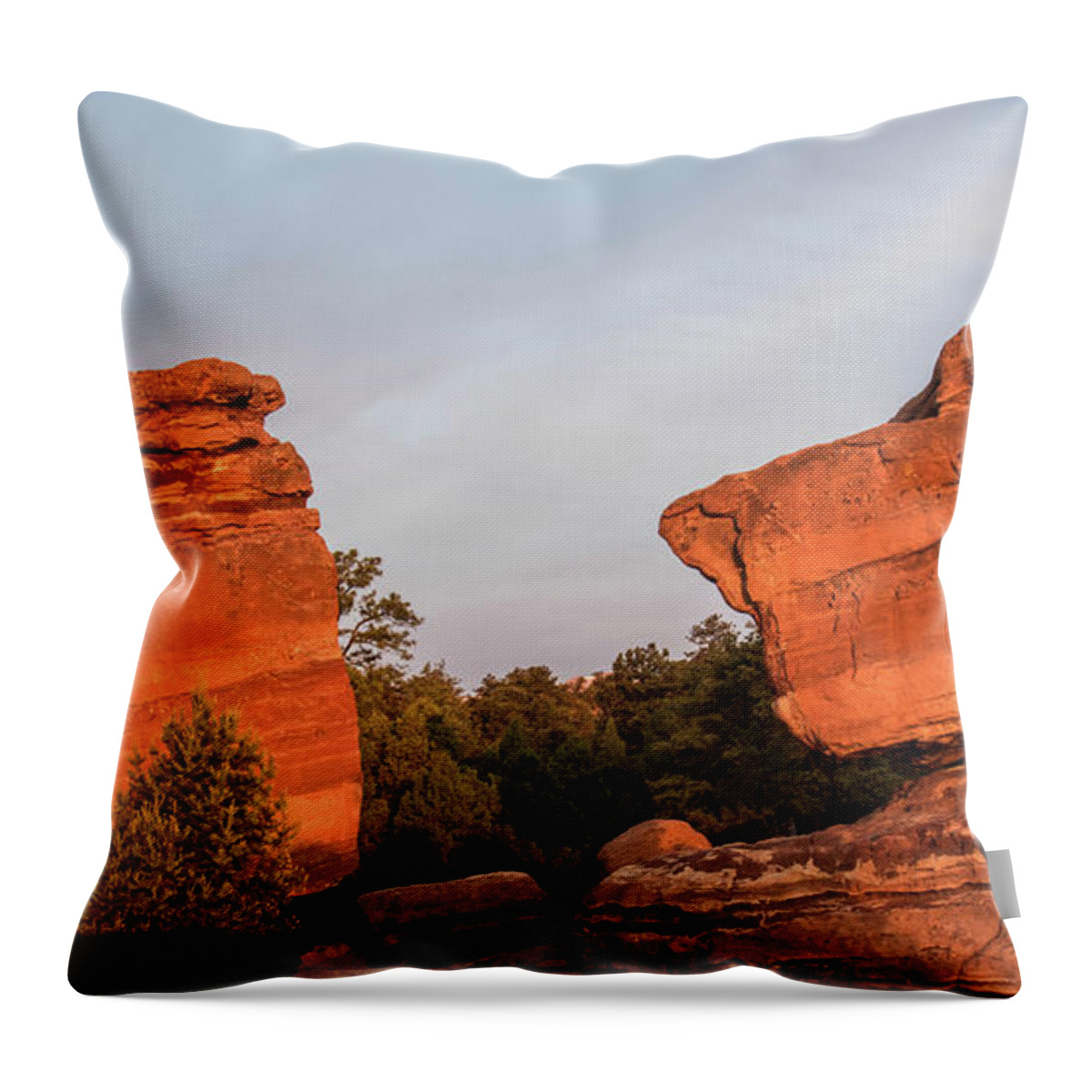  Throw Pillow featuring the photograph Garden of the Gods, Colorado 2 by Wendy Carrington