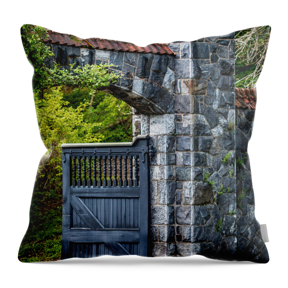 Garden Throw Pillow featuring the photograph Garden Portal by Susie Weaver