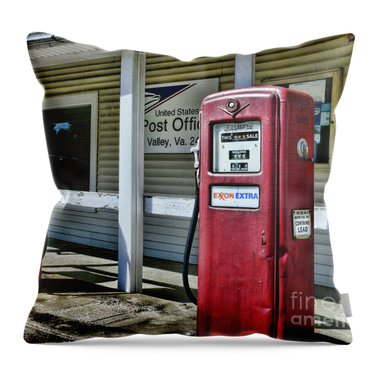 Paul Ward Throw Pillow featuring the photograph Gas and Mail 1 by Paul Ward