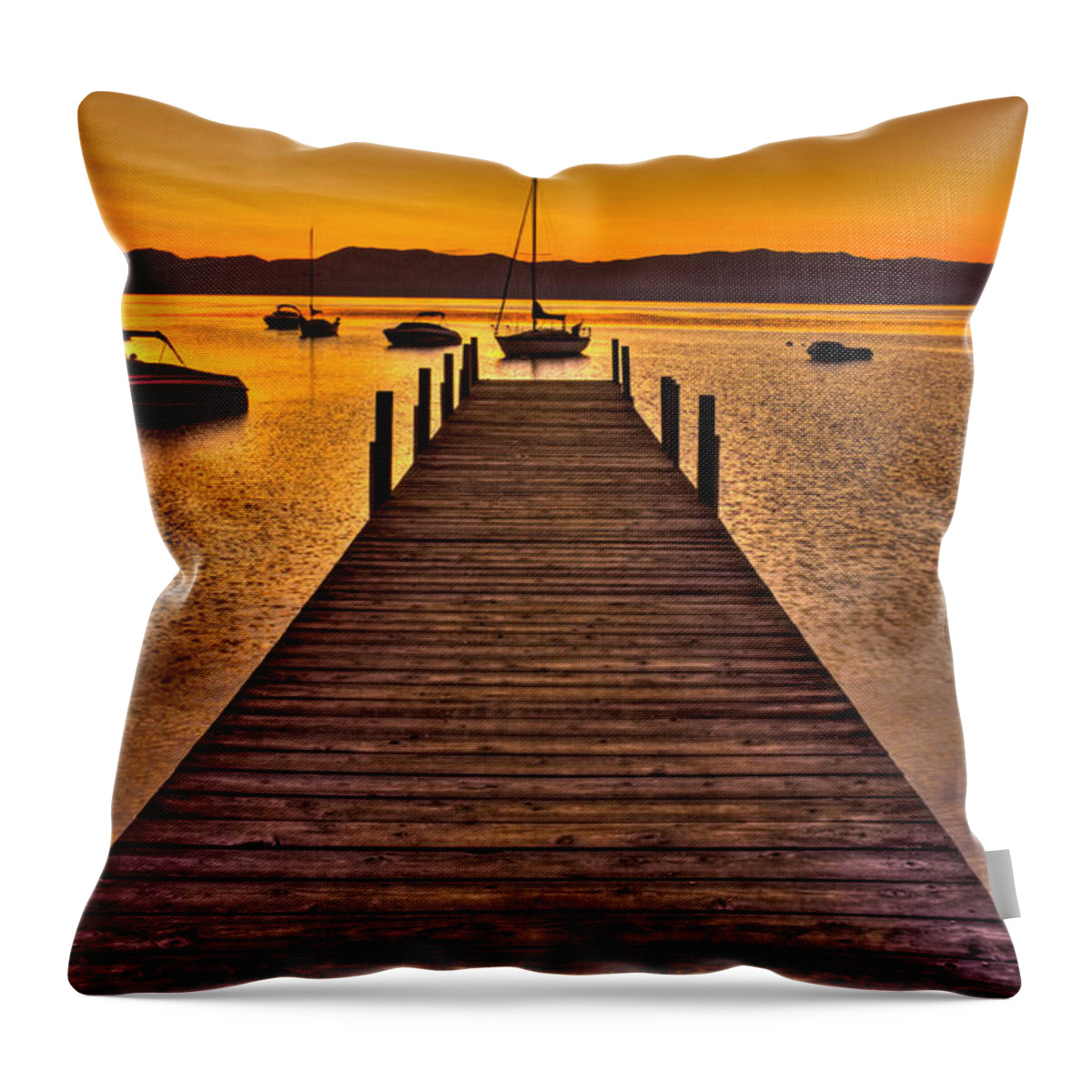 Lake Tahoe Throw Pillow featuring the photograph Gateway by Scott Mahon