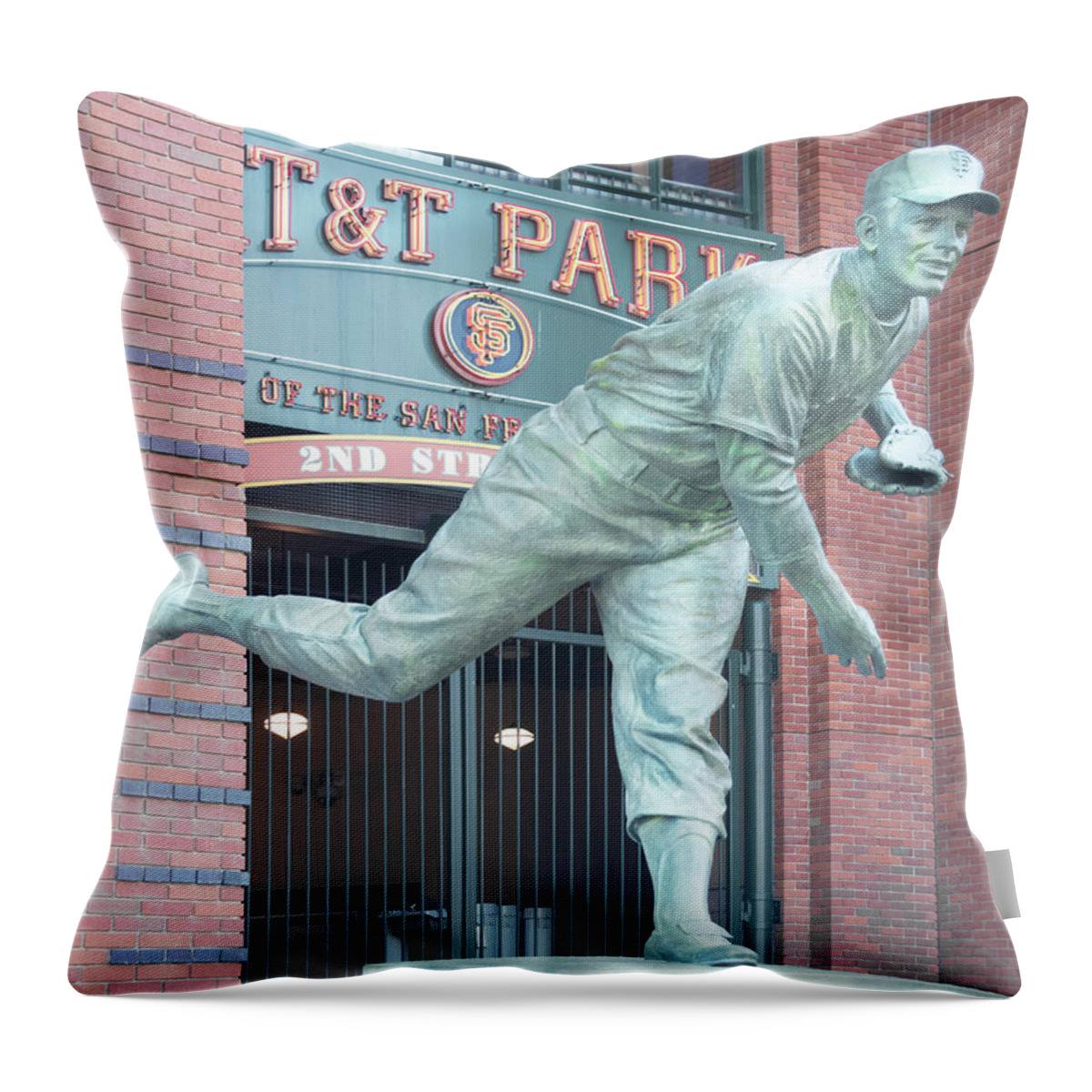 Gaylord Perry Throw Pillow featuring the photograph Gaylord Perry by Jessica Levant