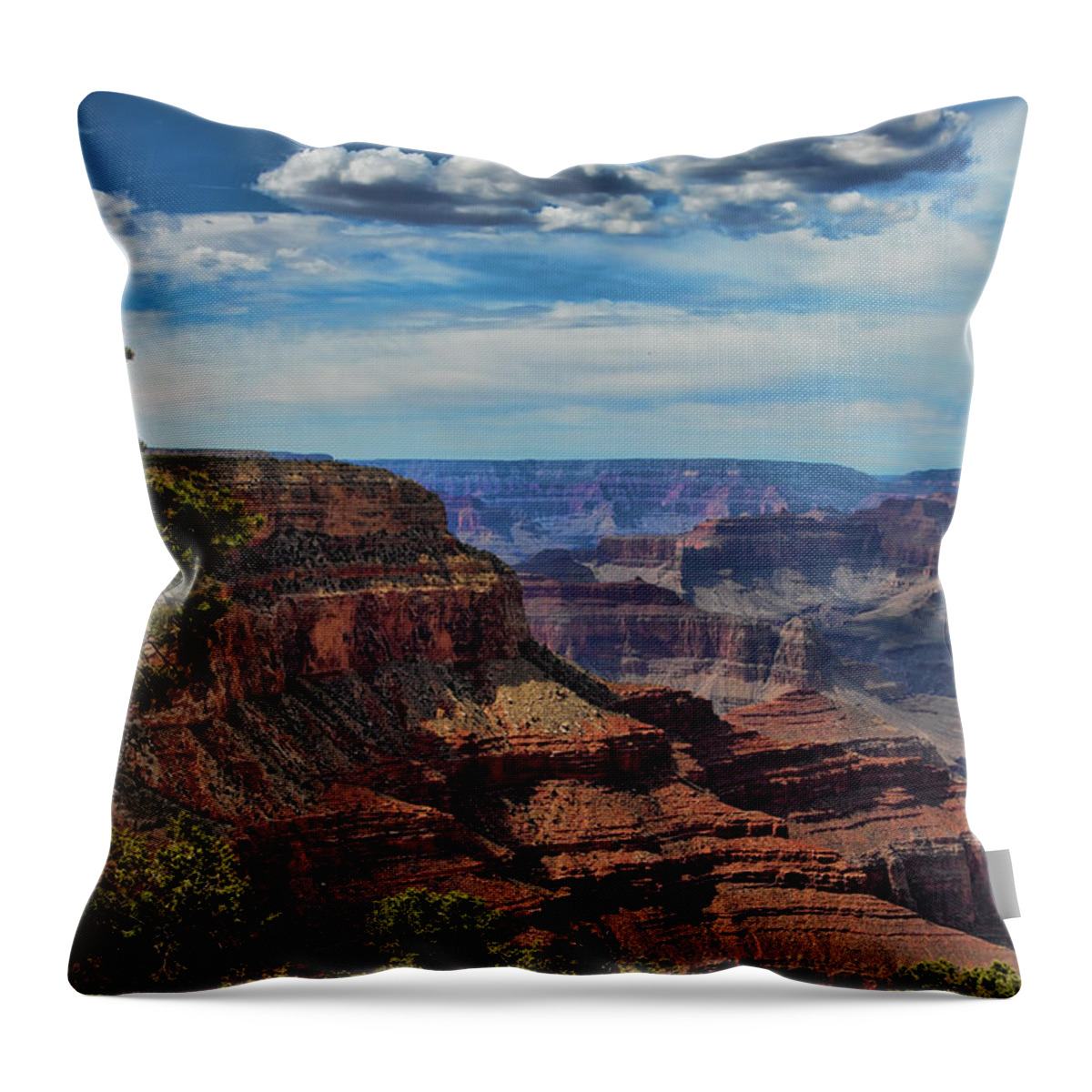 Grand Canyon Throw Pillow featuring the photograph Gc 34 by Chuck Kuhn