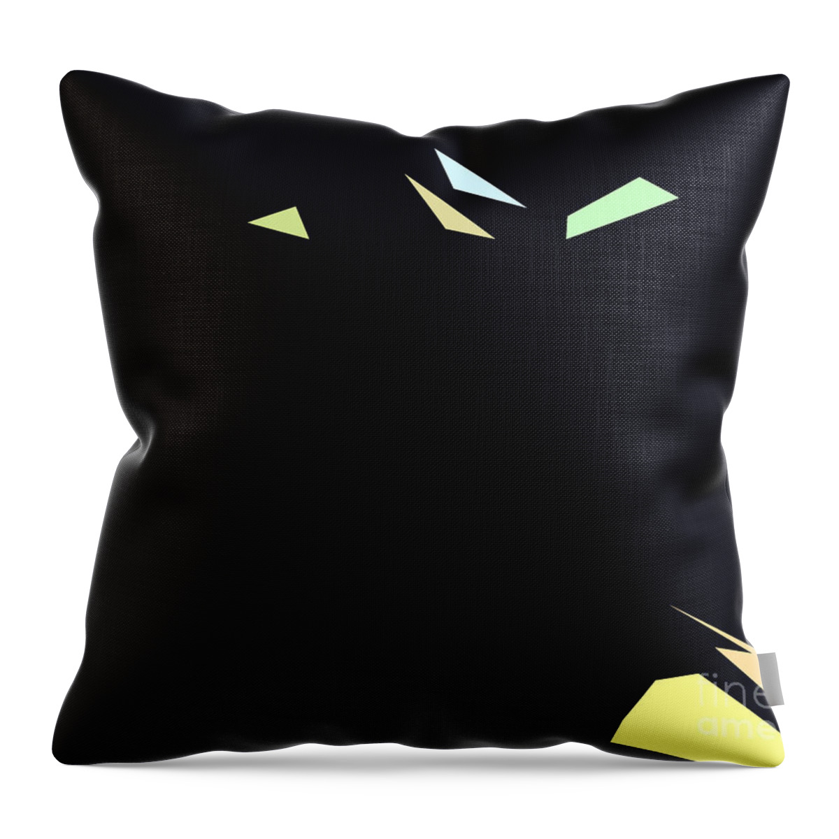 Graphic Throw Pillow featuring the digital art Geometric by Jacqueline Milner