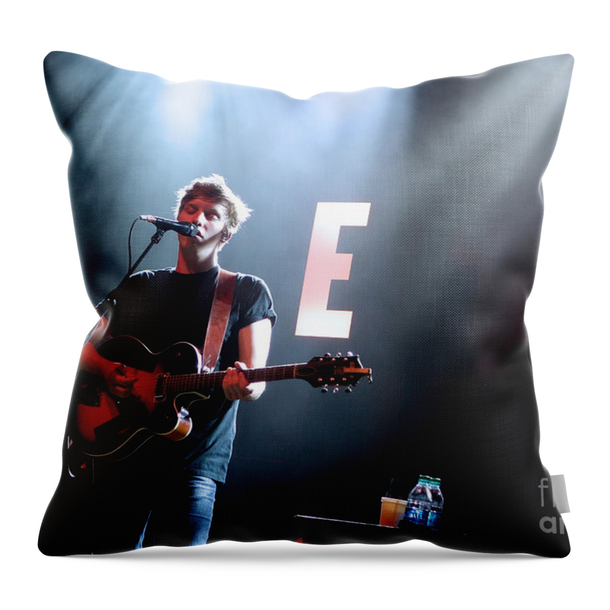 George Ezra Throw Pillow featuring the photograph George Ezra by Jennifer Camp