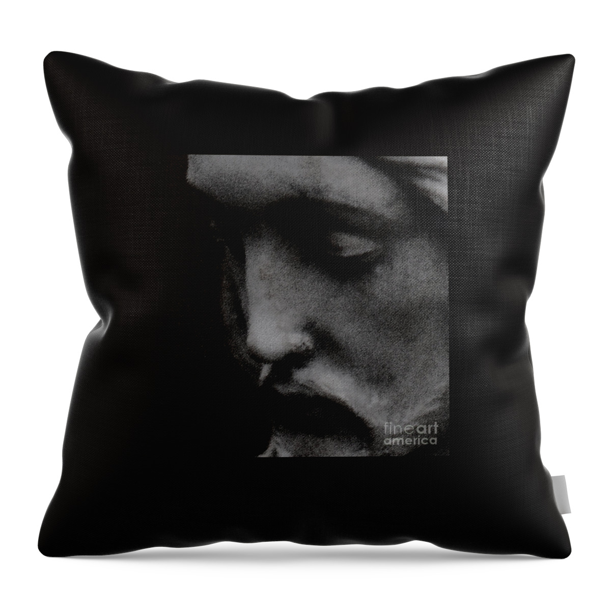 Statuary Throw Pillow featuring the photograph Gethsemane by Linda Shafer