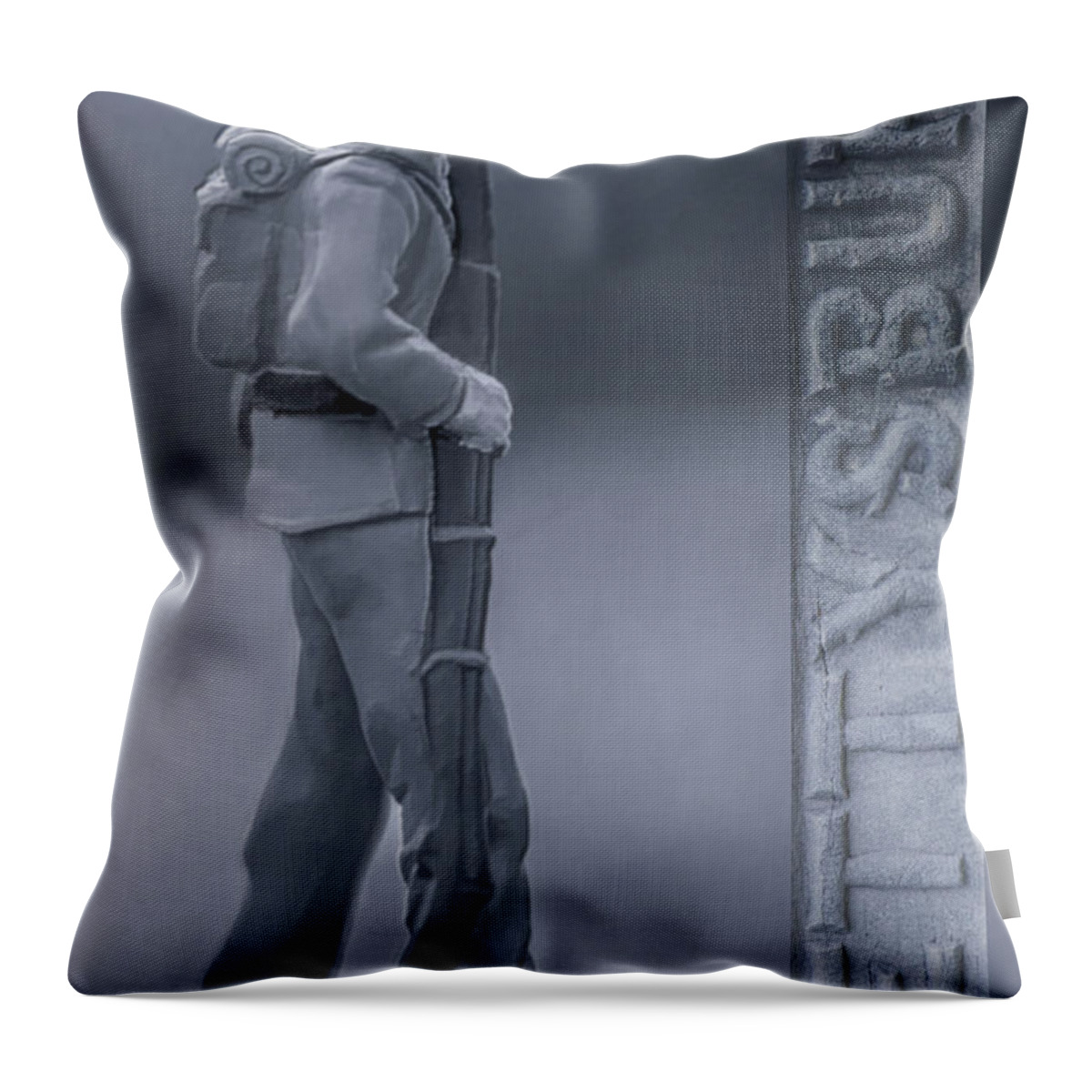 Gettysburg Soldier Throw Pillow featuring the digital art Gettysburg Soldier by Randy Steele