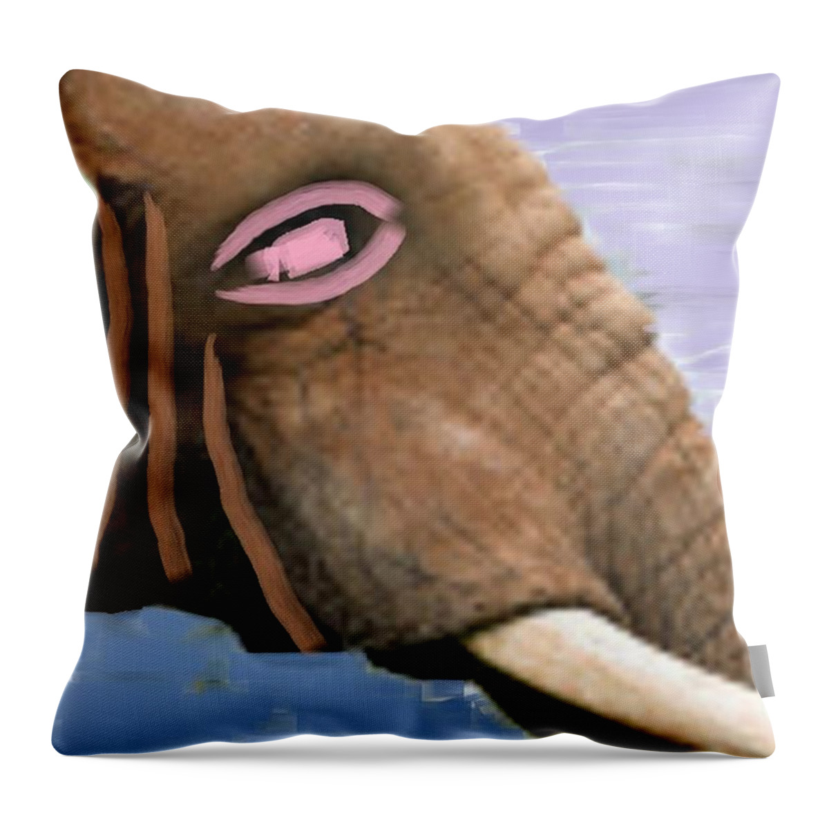 Gilmadesh Throw Pillow featuring the painting Gilmadesh by Archangelus Gallery
