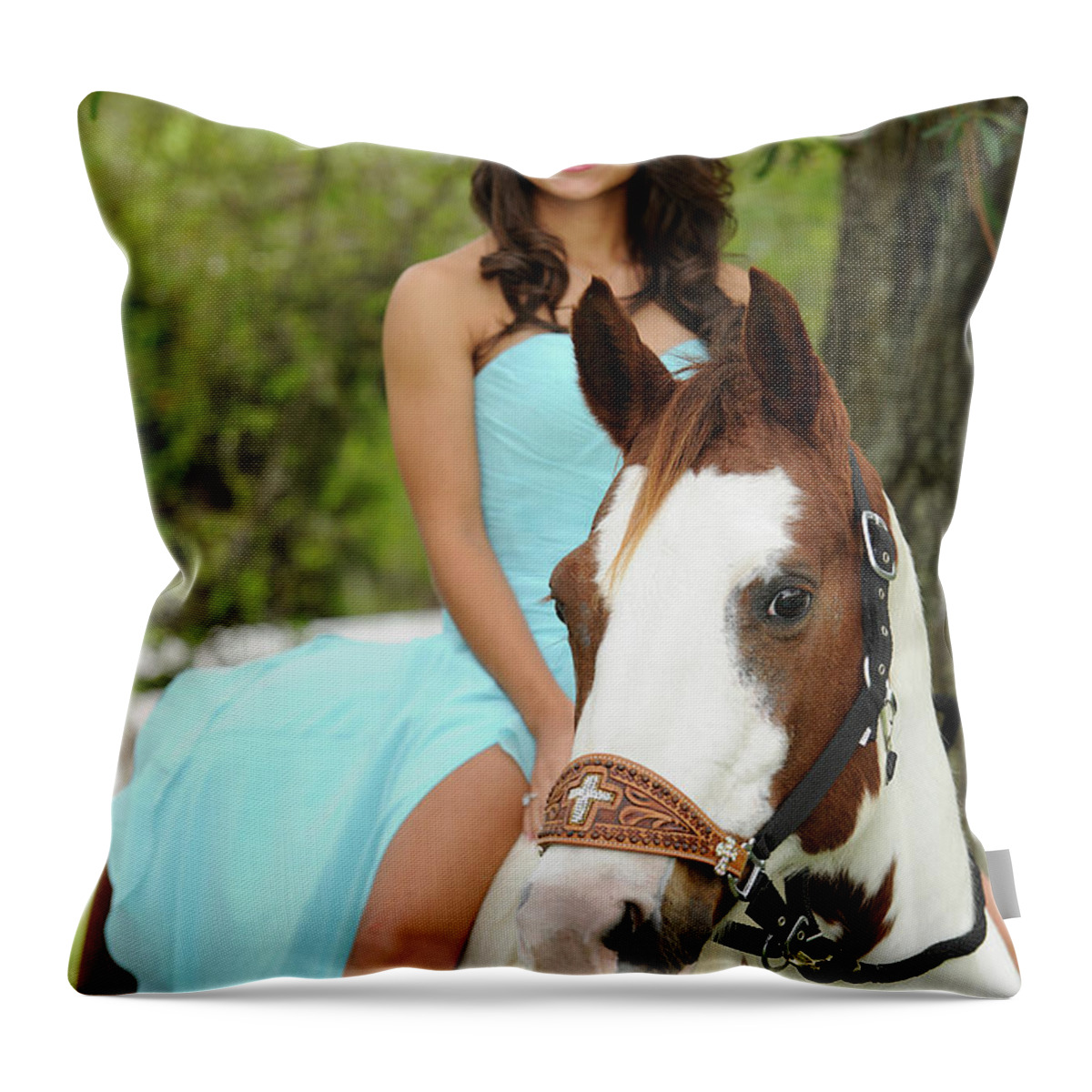  Throw Pillow featuring the photograph Girl 6 by Keith Lovejoy