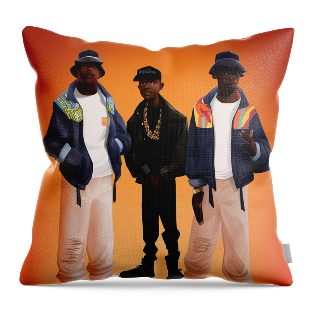 Hiphop Throw Pillow featuring the digital art Give The People by Nelson dedos Garcia