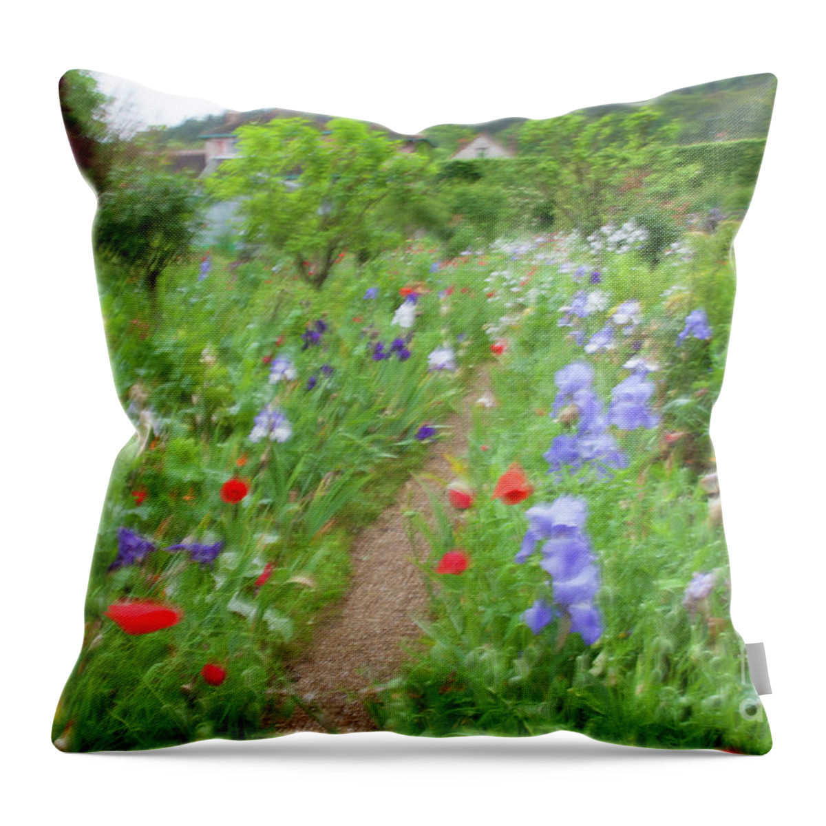 2016 Throw Pillow featuring the photograph Giverny Monet's Garden by Jean-Luc Baron