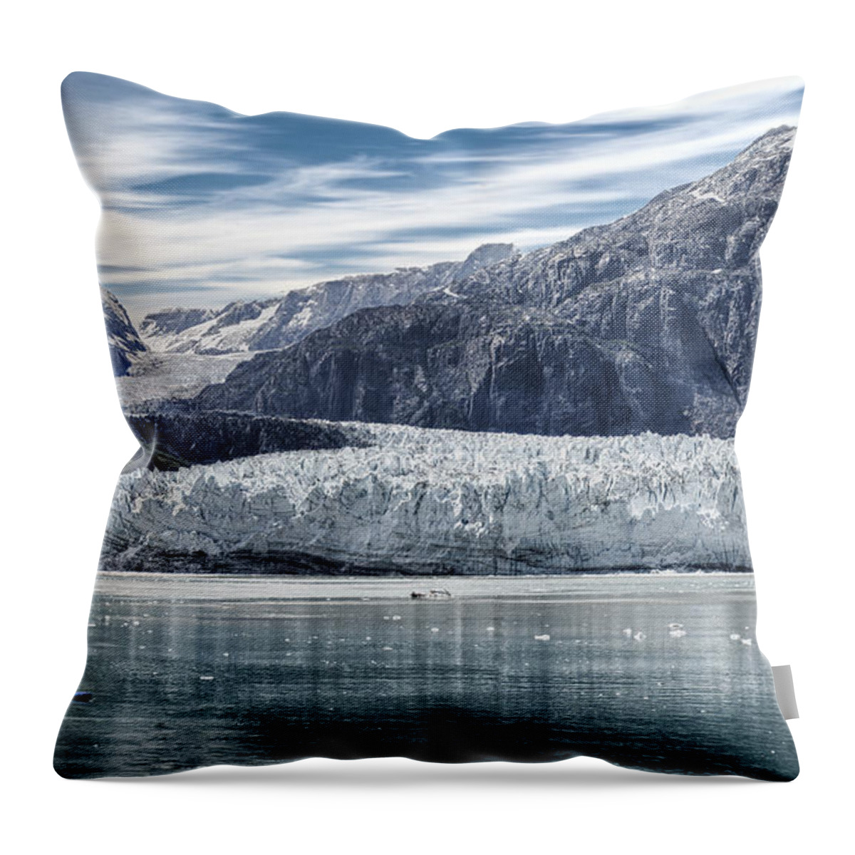 Alaska Throw Pillow featuring the photograph Glacier Bay Alaska by Gary Warnimont