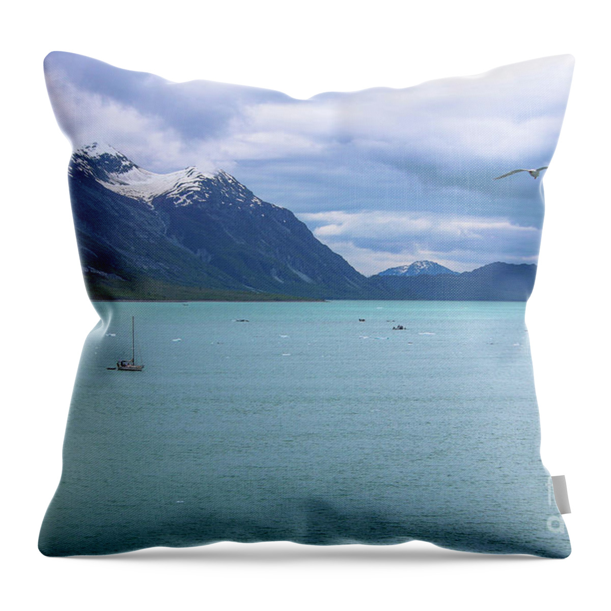 Glacier Bay National Park Throw Pillow featuring the photograph Glacier Bay Alaska Two by Veronica Batterson