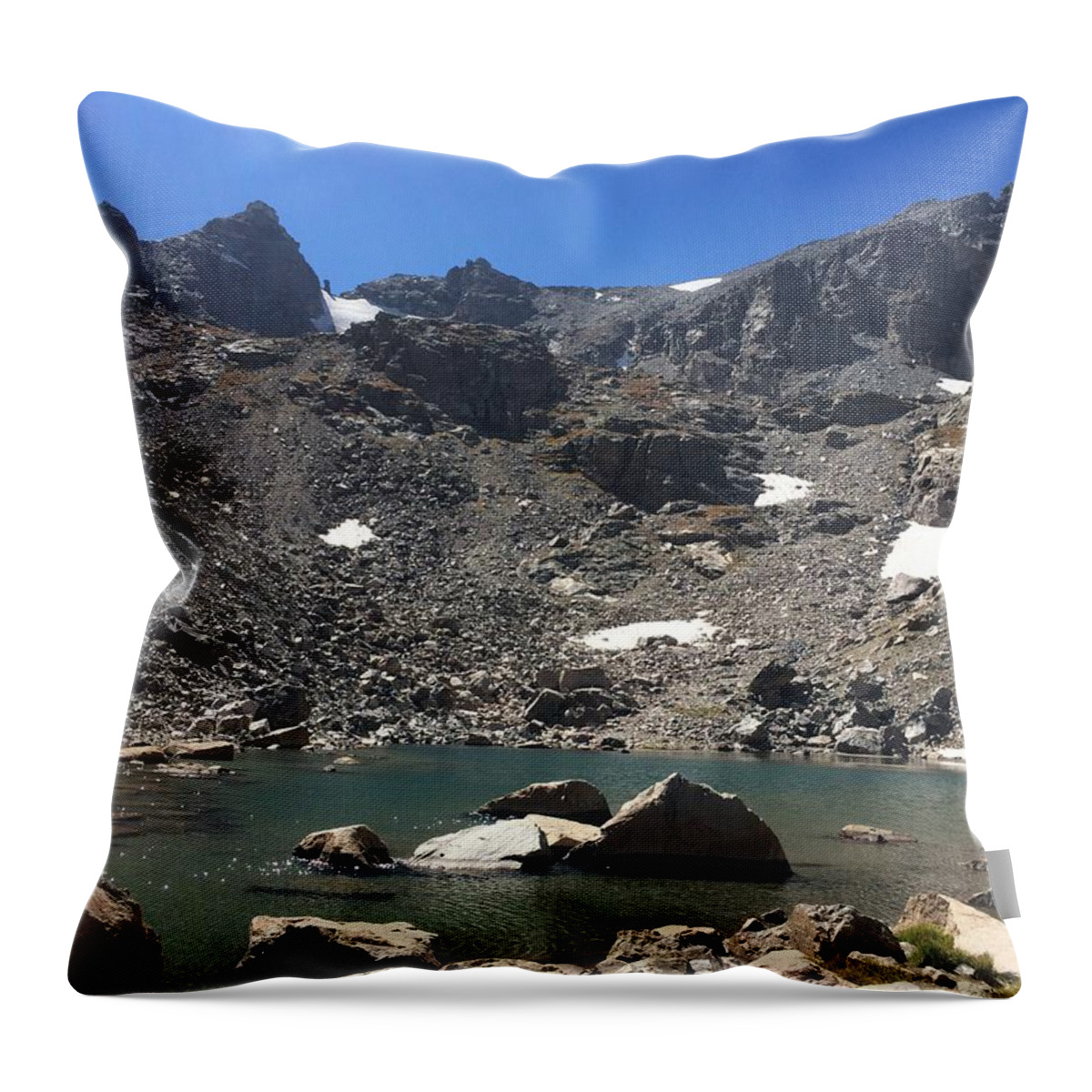 Lake Throw Pillow featuring the photograph Glacier Lake by Kristen Anna
