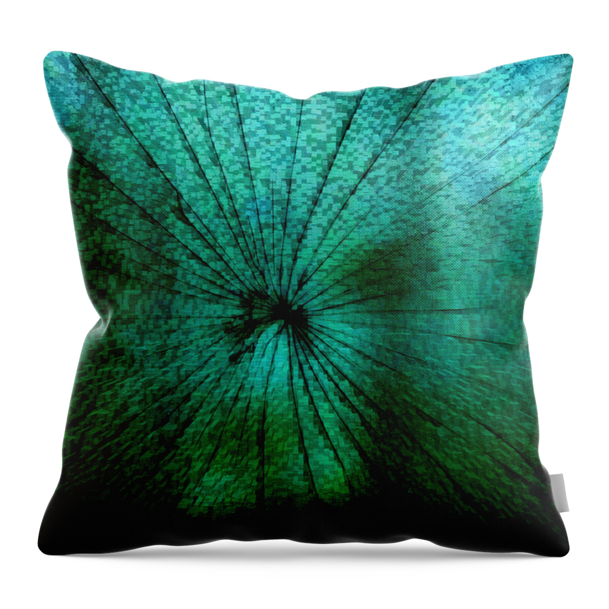 Abstract Throw Pillow featuring the photograph Glass Compromised by Steve Taylor