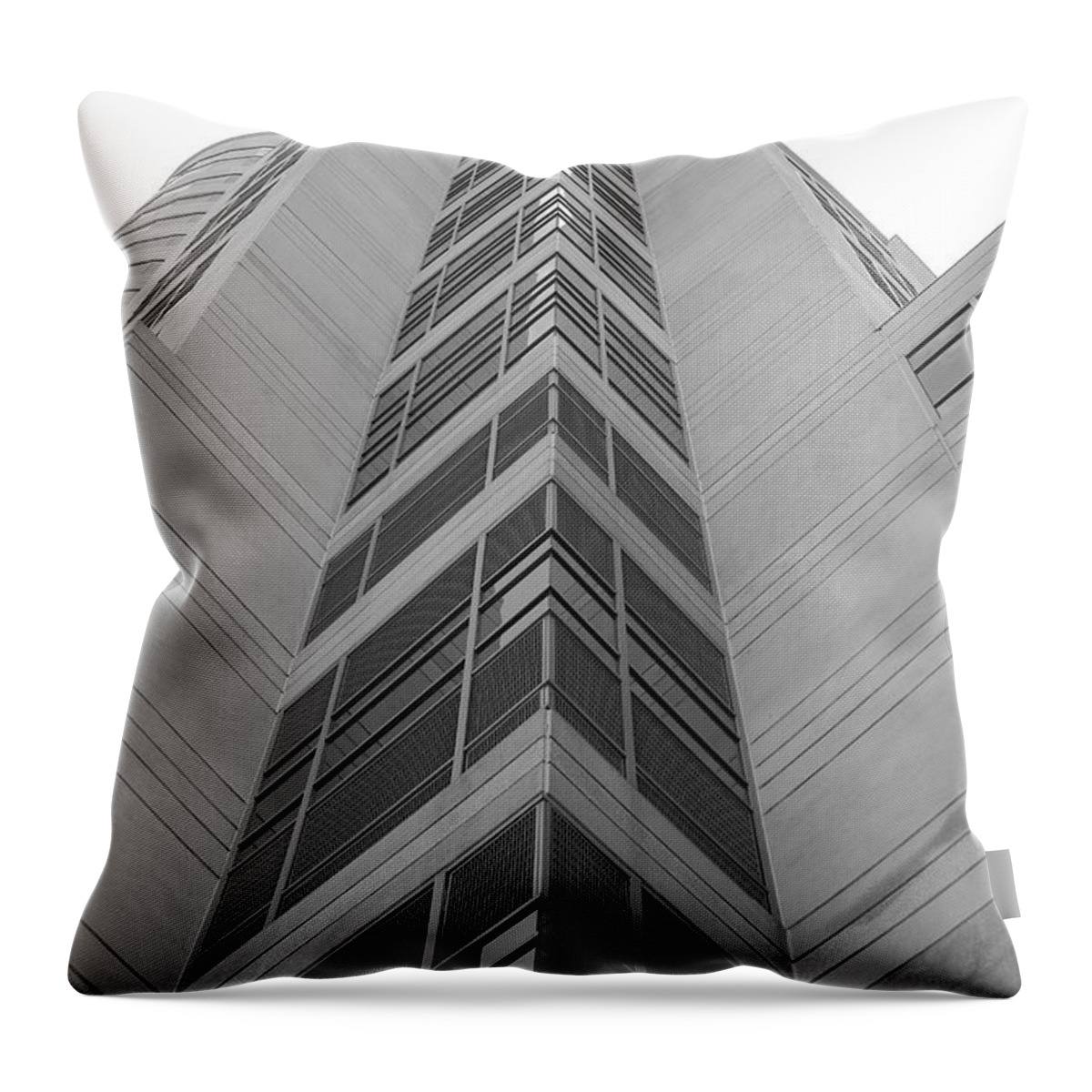 Architecture Throw Pillow featuring the photograph Glass Tower by Rob Hans