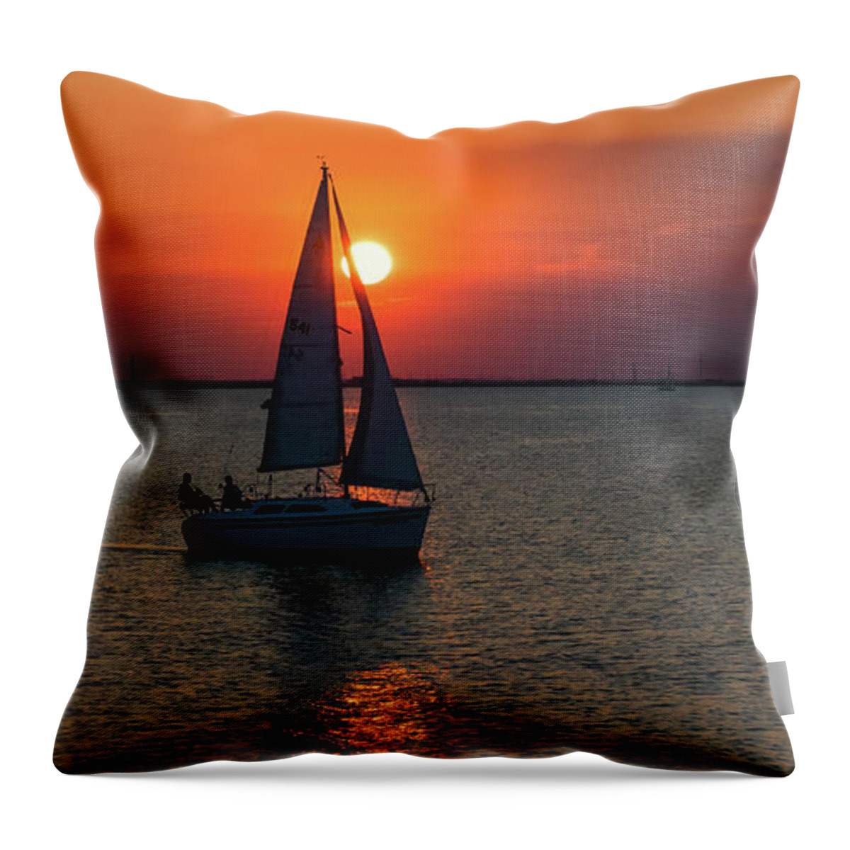 Sunset Throw Pillow featuring the photograph Glimpse by Joe Ownbey