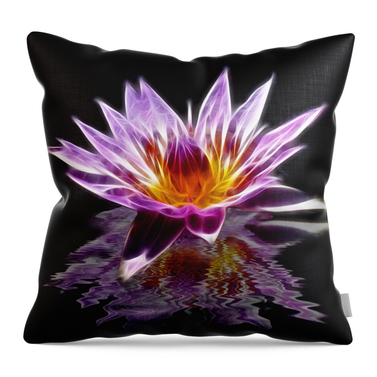 Lilly Throw Pillow featuring the photograph Glowing Lilly Flower by Shane Bechler