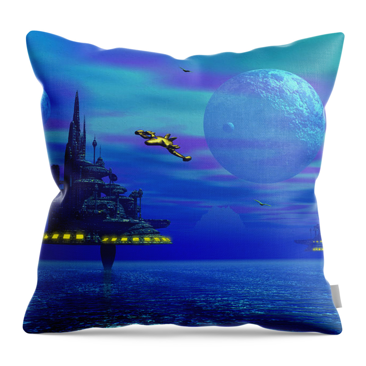 Night Throw Pillow featuring the photograph Glurk Z by Mark Blauhoefer