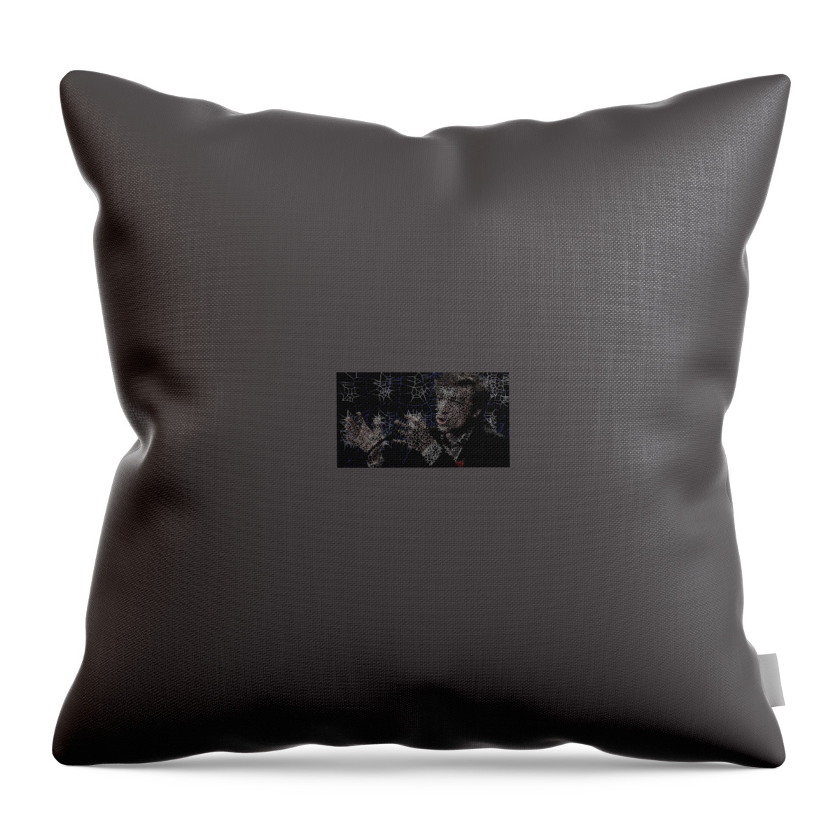 Vorotrans Throw Pillow featuring the digital art GND's in the House by Stephane Poirier