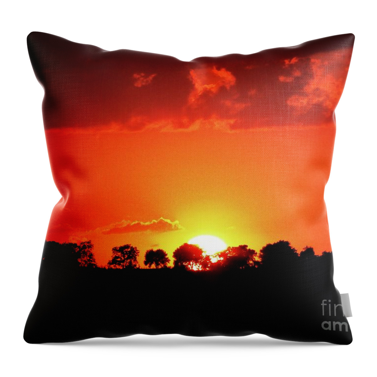 God Throw Pillow featuring the photograph God's Gracful Sunset by J L Zarek