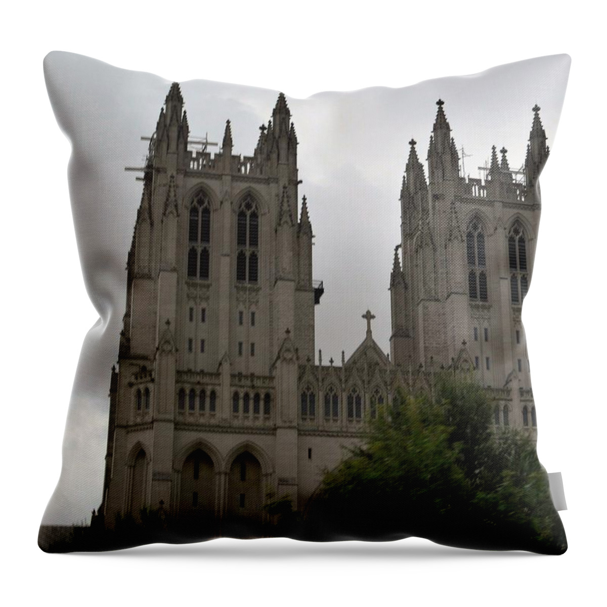 Worship Throw Pillow featuring the photograph God's House by Charles HALL